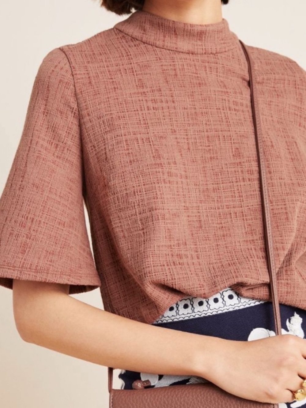 Current Air rust colored Short Sleeve Top